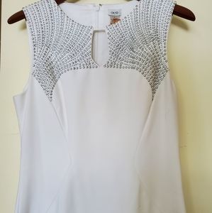 Cache white sheath dress